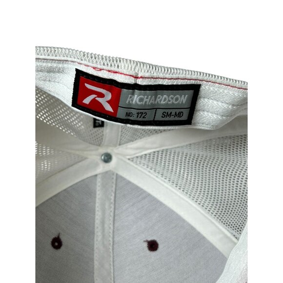 Richardson Flex Fit Hat No 172 Sz SM-MD Maroon White DUDE Customization - Picture 6 of 10